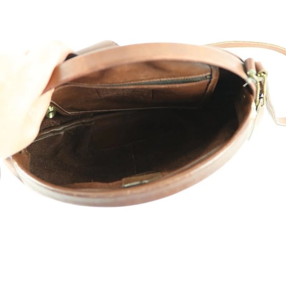 Coach Vintage Brown Laurel Leather Framed Clam Shell Shoulder Bag Purse Made USA - Picture 6 of 12